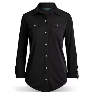 RALPH LAUREN knit button up shirt